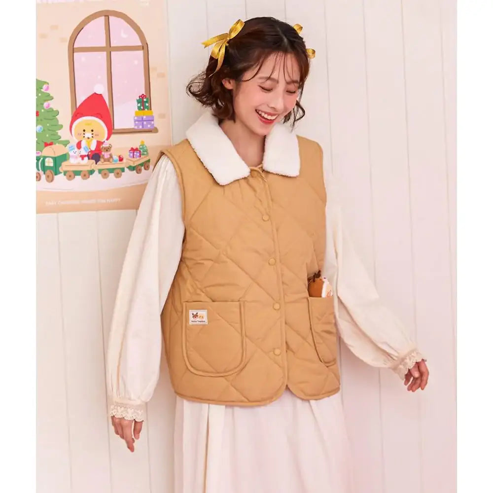 Kakao Friends - Merry Choon Christmas Padded Vest - Kakao Friends - Vest - Harumio