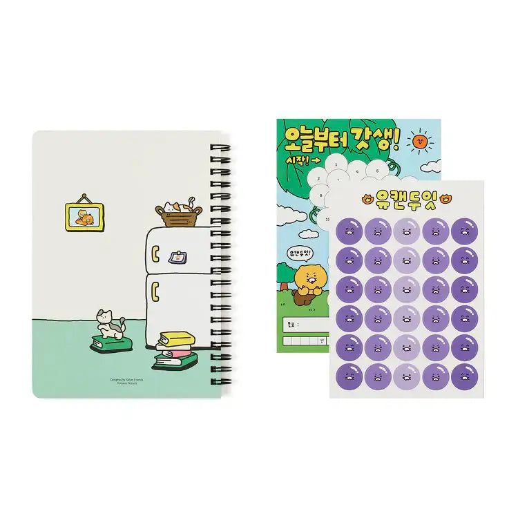 Kakao Friends - Choonsik Planning Notebook & Sticker Set - Kakao Friends - Home & Living, Accessories - Harumio