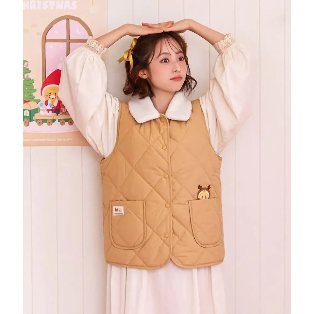 Kakao Friends - Merry Choon Christmas Padded Vest - Kakao Friends - Vest - Harumio