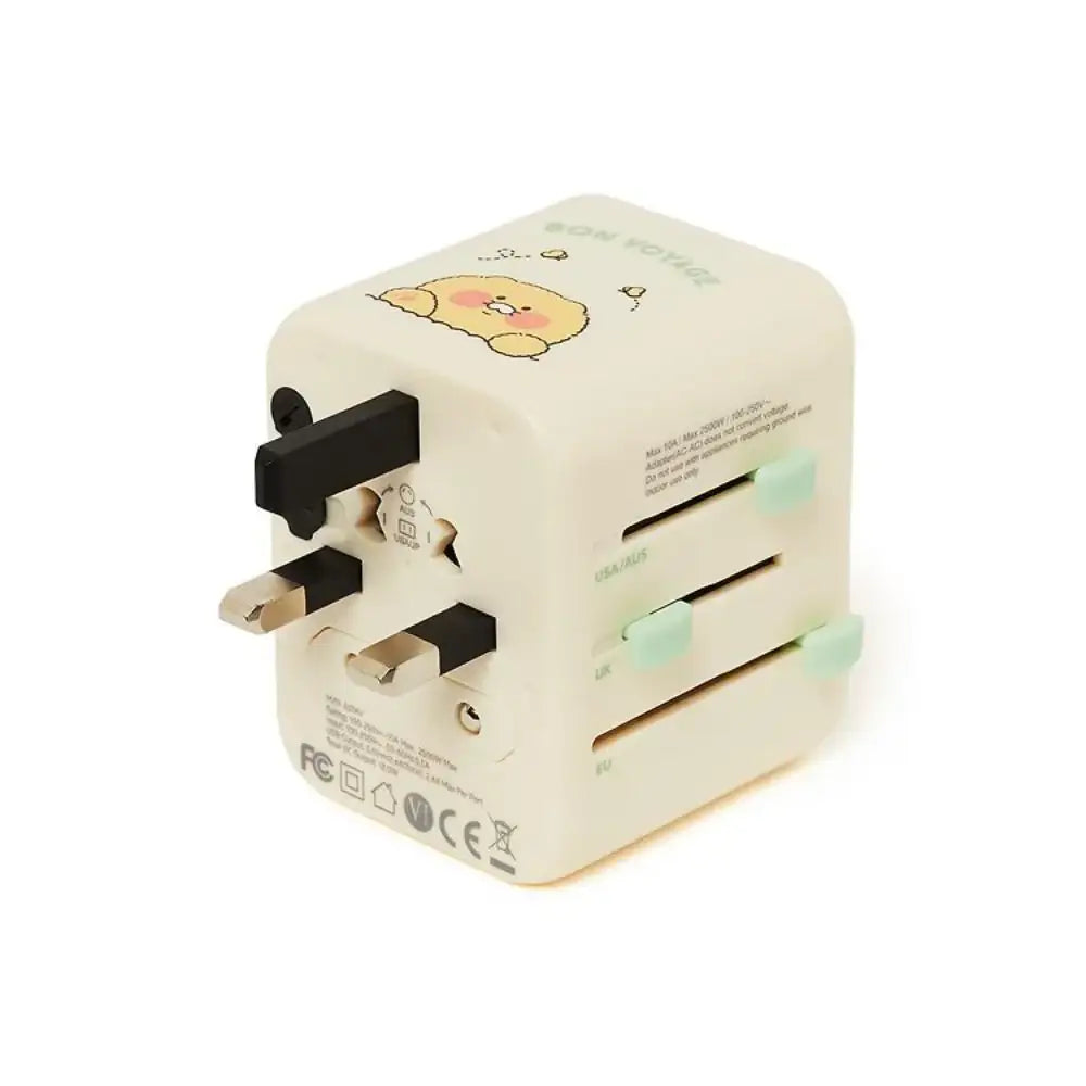 Kakao Friends - Choonsik Travel Multi-Adapter - Kakao Friends - multi adaptor - Harumio