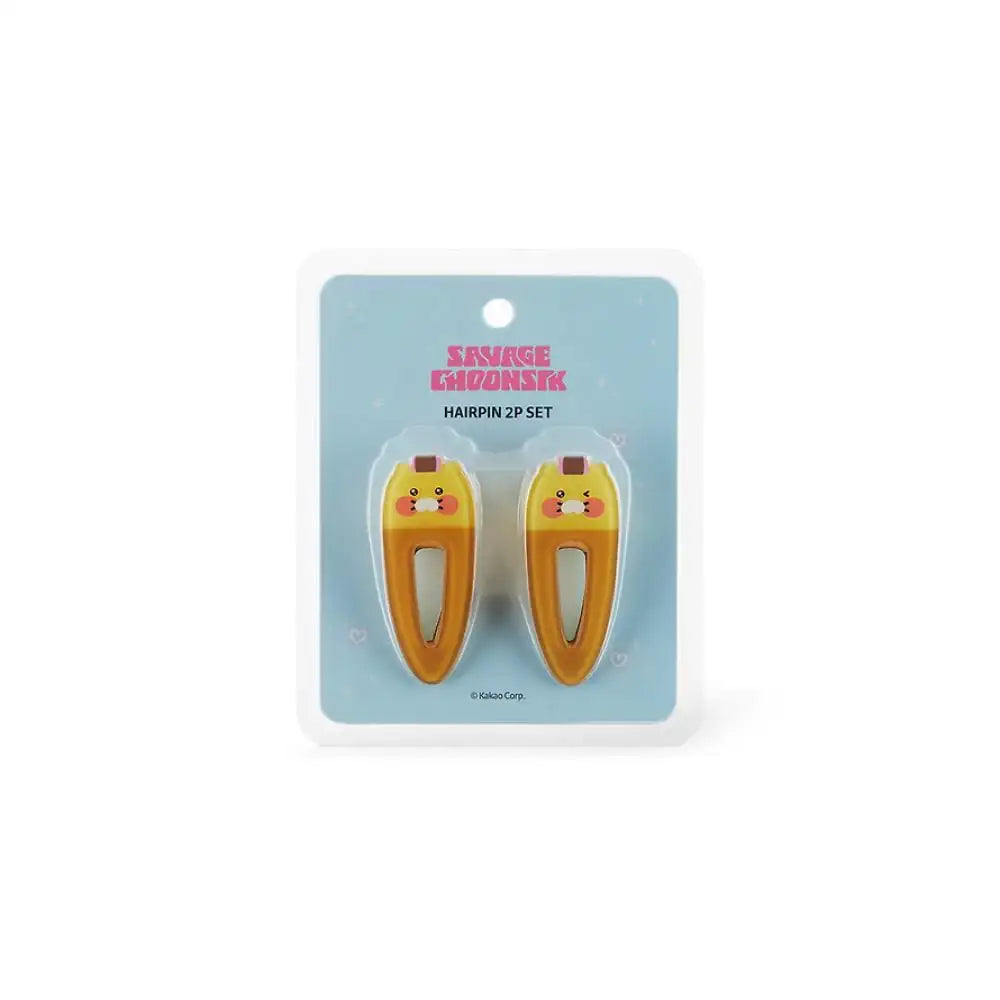 Kakao Friends - Savage Choonsik Clip Hairpin 2P Set - Kakao Friends - Hair Clip - Harumio