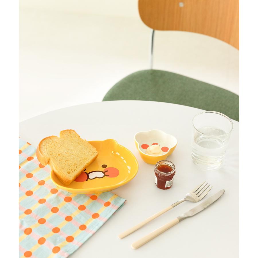 Kakao Friends - Choonsik Face & Paw Print Plate Set
