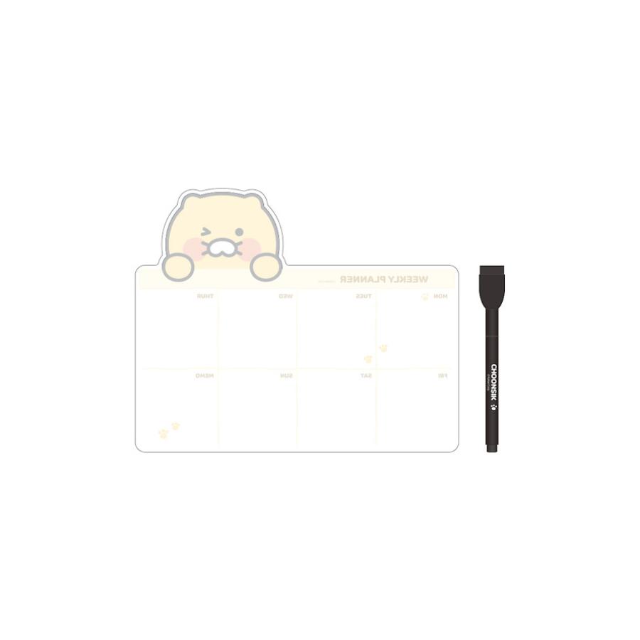 Kakao Friends - Magnet Memo Board Set (Weekly Planner)