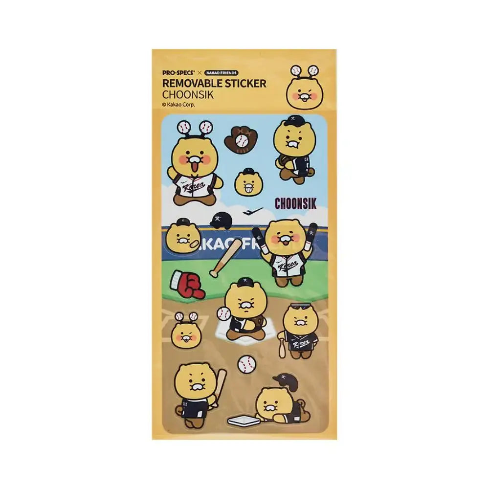 PRO-SPECS x Kakao Friends - Choonsik Baseball Sticker Pack - Kakao Friends - Sticker - Harumio