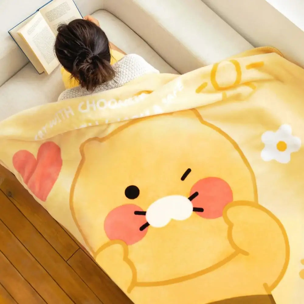 Kakao Friends - Choonsik Lovely Large Fleece Blanket - Kakao Friends - Blanket - Harumio
