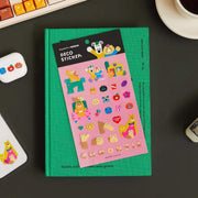 Daye Kim x Kakao Friends - Ryan & Choonsik Transparent Sticker - Daye Kim x Kakao Friends - Sticker - Harumio