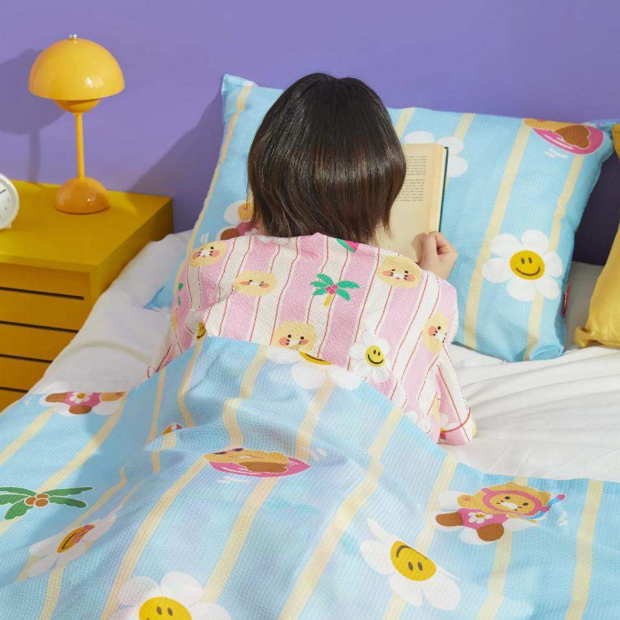 Wiggle Wiggle x Kakao Friends - Choonsik Single Blanket & Pillow Cover - Wiggle Wiggle x Kakao Friends - Duvet - Harumio