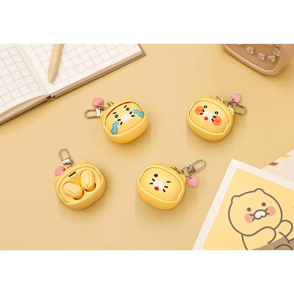 Kakao Friends - Choonsik Face Moving Wireless Earphones Keyring - Kakao Friends - Earphones - Harumio