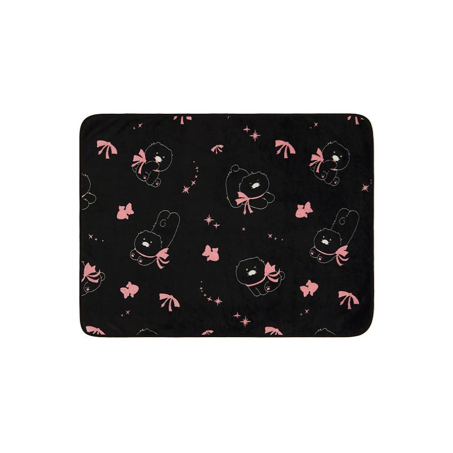 Kakao Friends - Black Choon Pouch Knee Blanket (Choonsik)