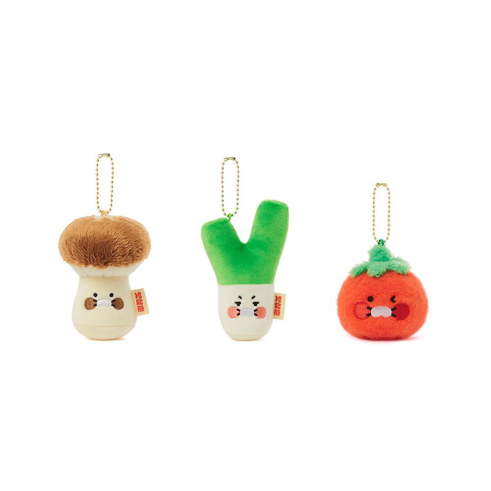 Kakao Friends - Choonsik Masamchun Vegetable Doll Keyring Set