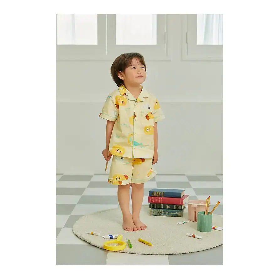 Apricot Studios x Kakao Friends - Choonsik Pajamas Set (Kids) - Kakao Friends - Pajamas - Harumio