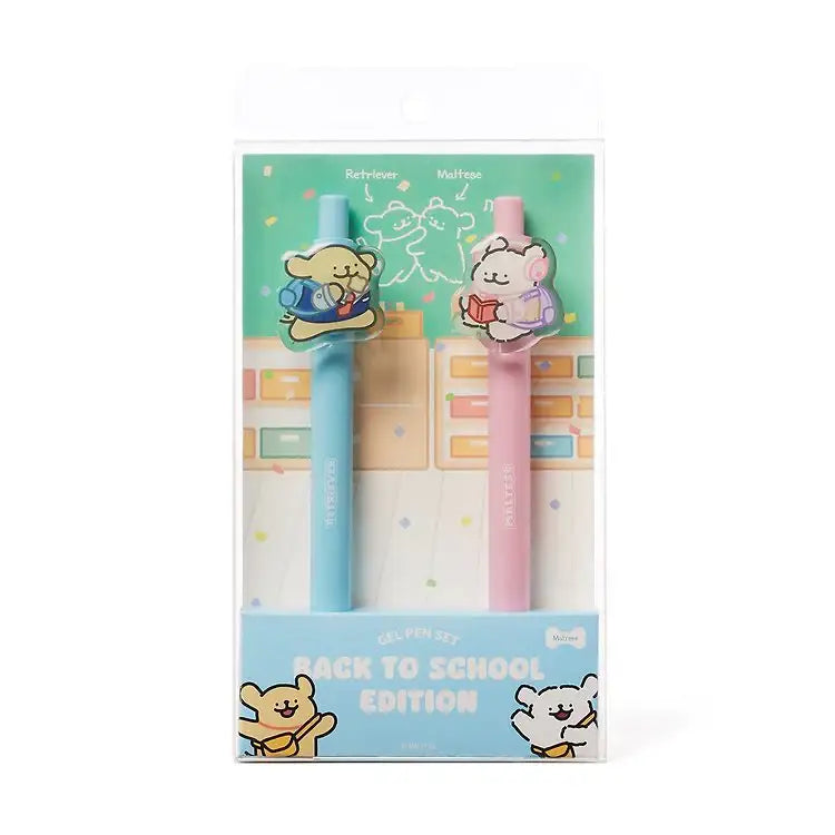 Kakao Friends - Maltese Ballpoint Pen Set (Back to School Edition) - Kakao Friends - Home & Living, Accessories - Harumio