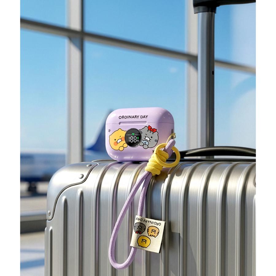 Kakao Friends - Ordinary Day Purple Wireless Bluetooth Earphones