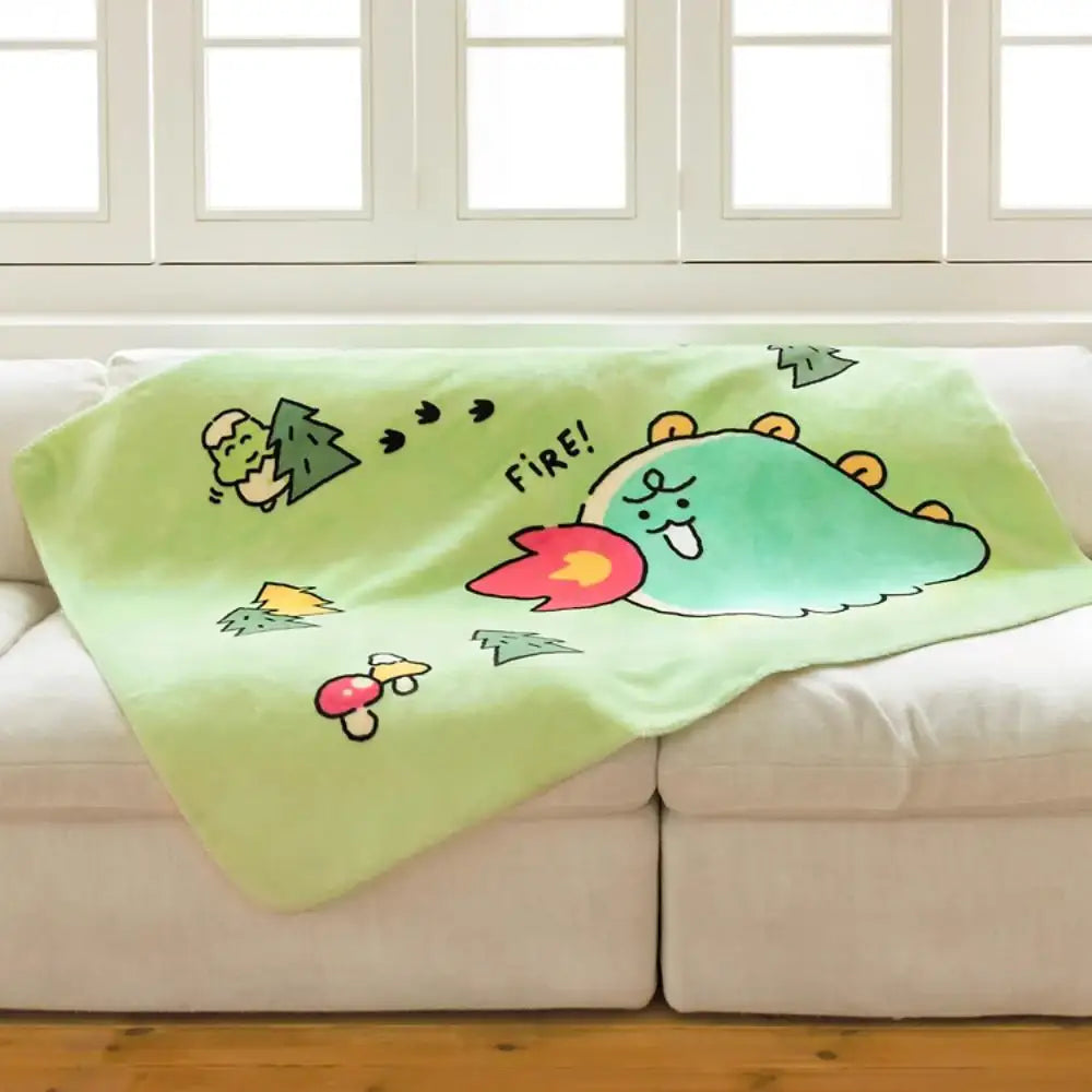 Kakao Friends - Jordy Dino Large Fleece Blanket - Kakao Friends - Blanket - Harumio