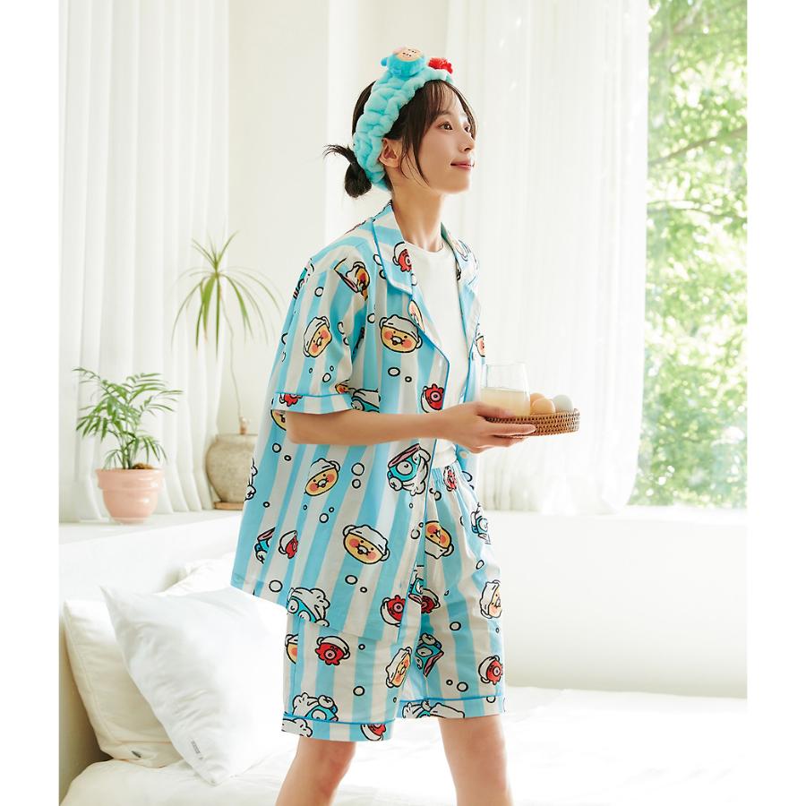 HANGYODON X Kakao Friends - Women's Choonsik Short-Sleeve Pajamas