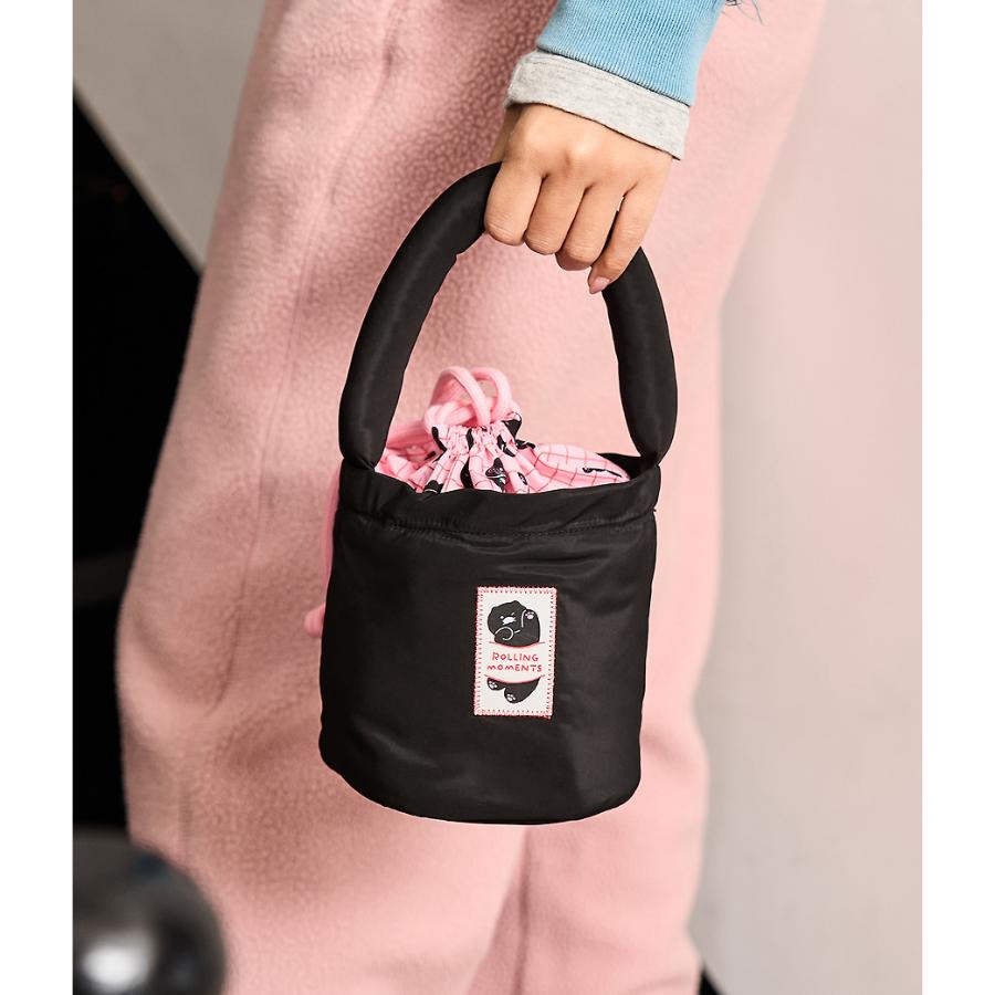Kakao Friends - Black Choon Padded Pouch Bag (Choonsik)