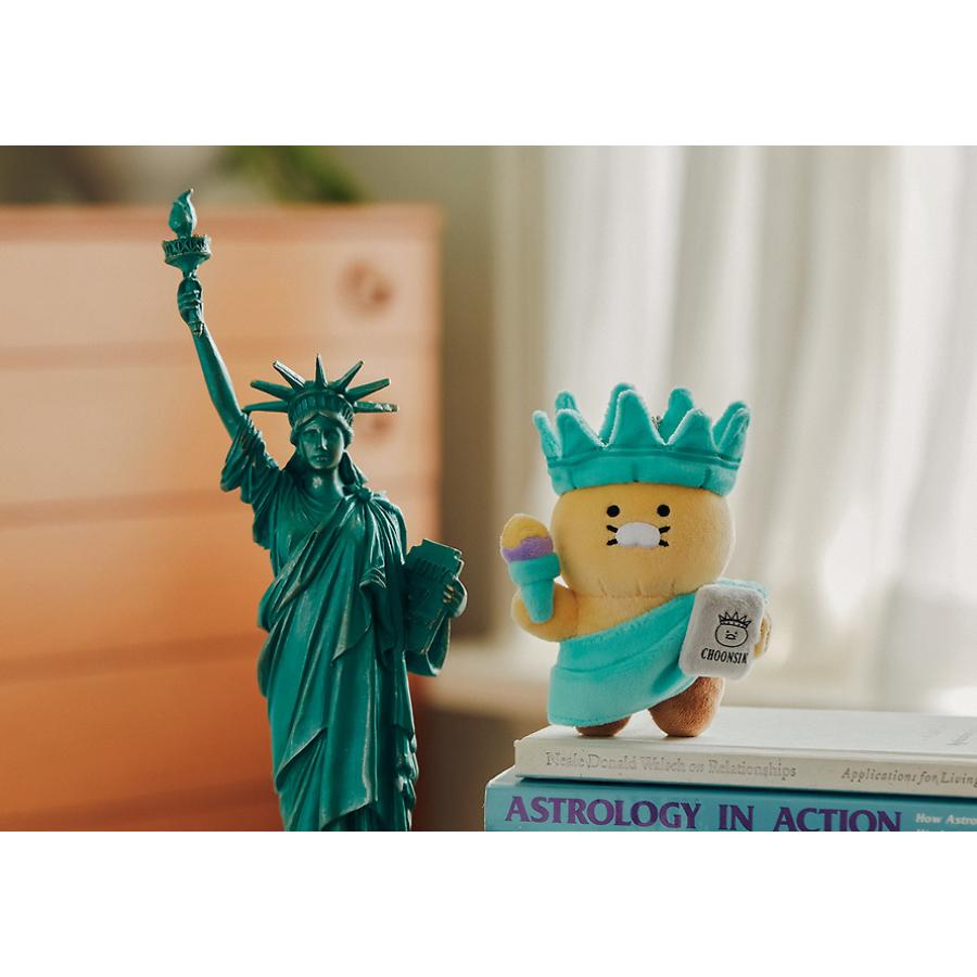 Kakao Friends - World Tour USA Statue of Liberty Doll Keyring (Choonsik)