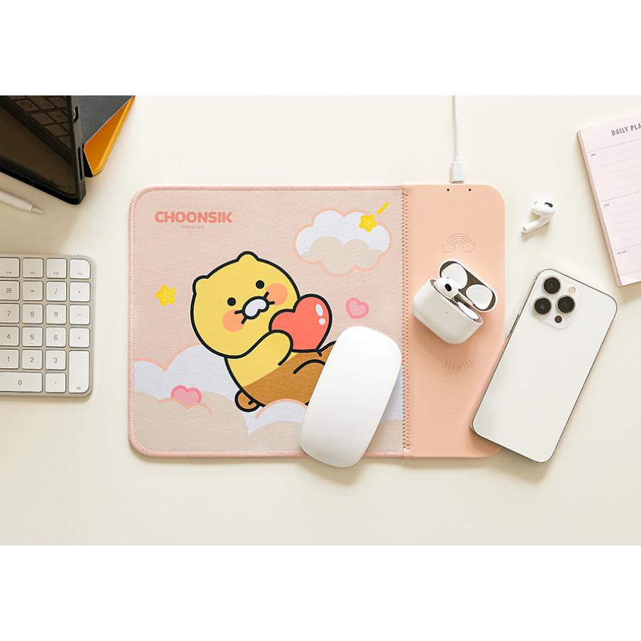 Kakao Friends - Choonsik Wireless Charging Mouse Pad (Pink)