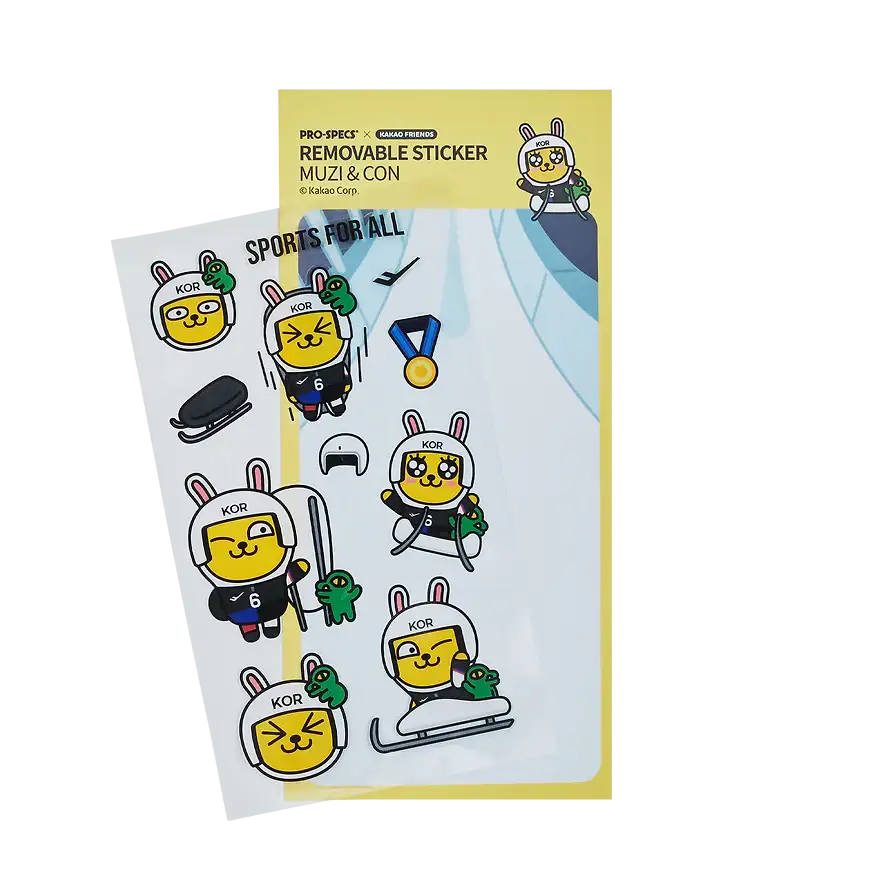 PRO-SPECS x Kakao Friends - Muzi & Con Removable Sticker - Kakao Friends - Sticker - Harumio
