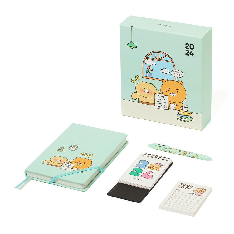 Kakao Friends - 2024 Newborn Weekly Diary & Desk Calendar Set