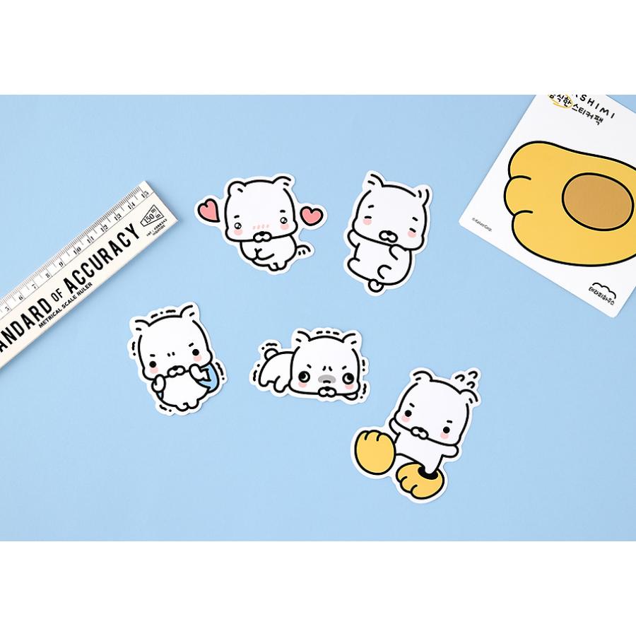 Kakao Friends - Bokshimi Big Point Removable Sticker Pack (Passion Mode)