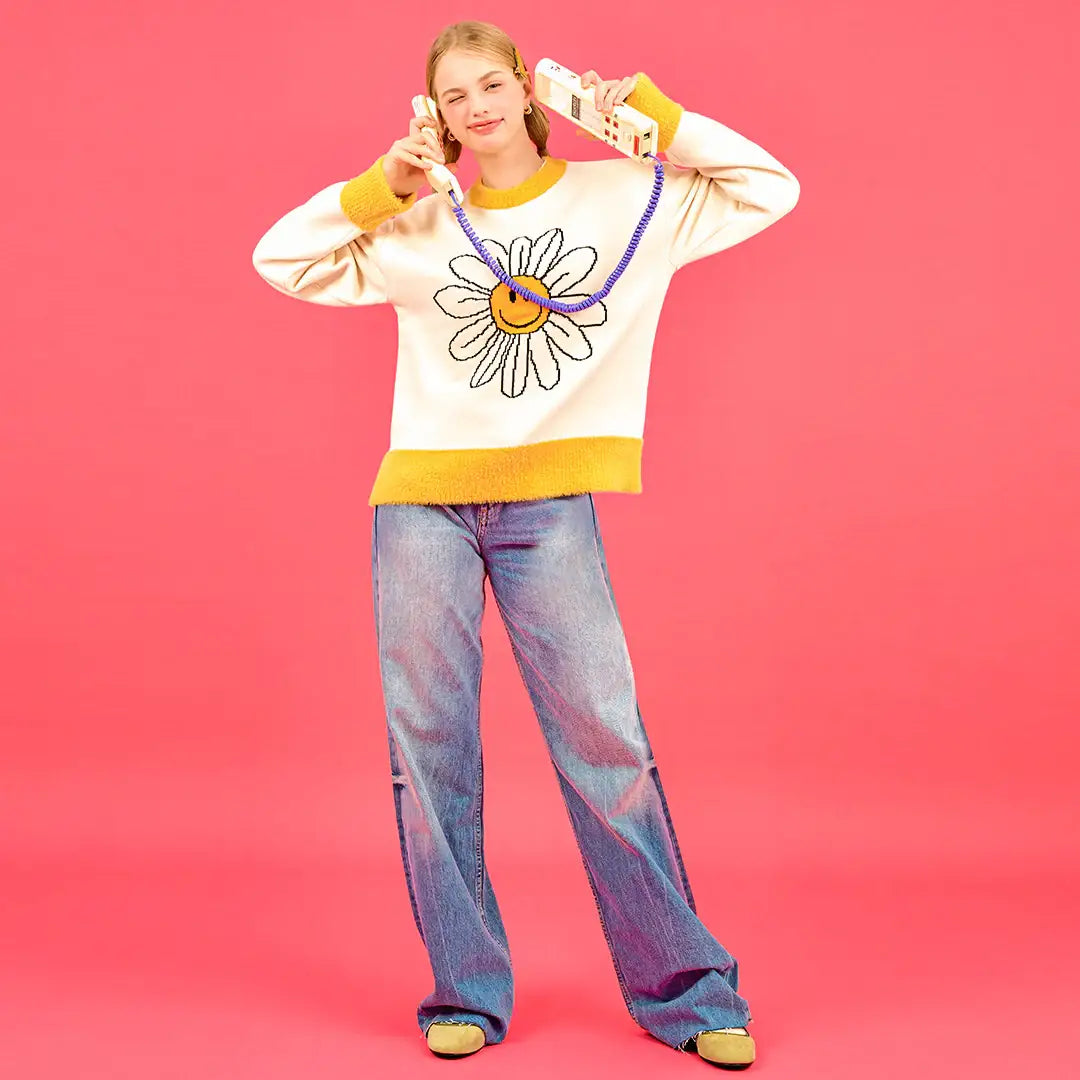 Wiggle Wiggle - Smile We Love Over Knit - Wiggle Wiggle - Slippers - Harumio