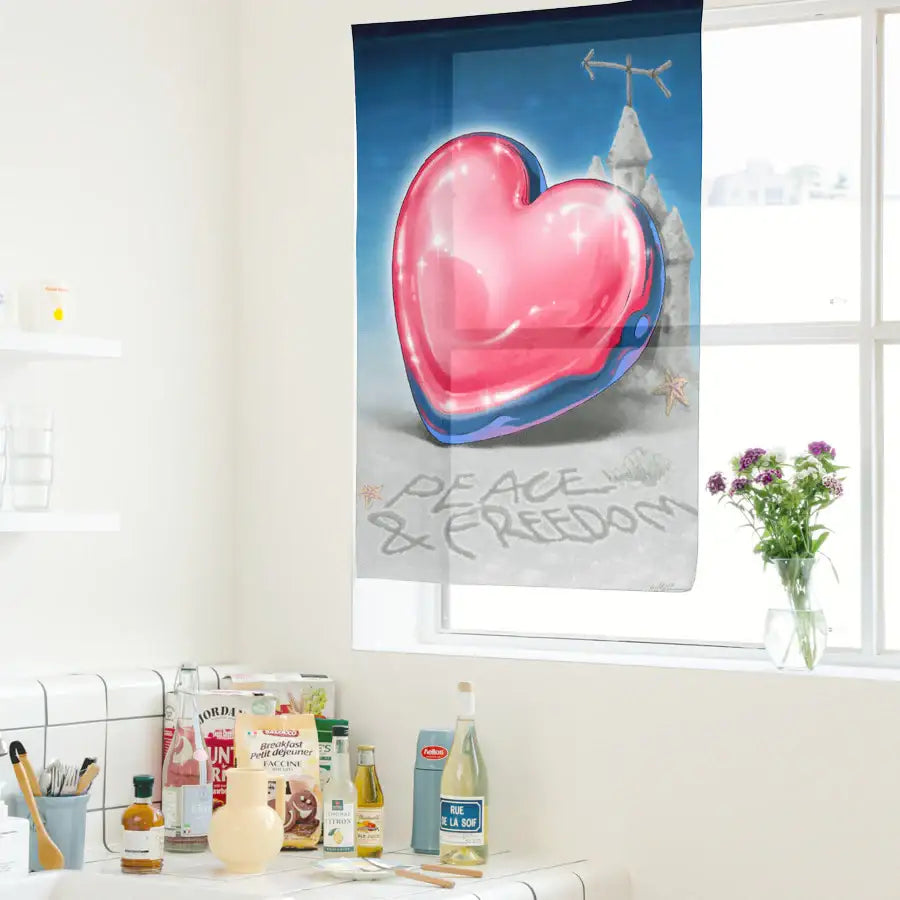 NOW IN PEACE Studio - Peace & Freedom Fabric Poster - Marpple Shop - Fabric Poster - Harumio