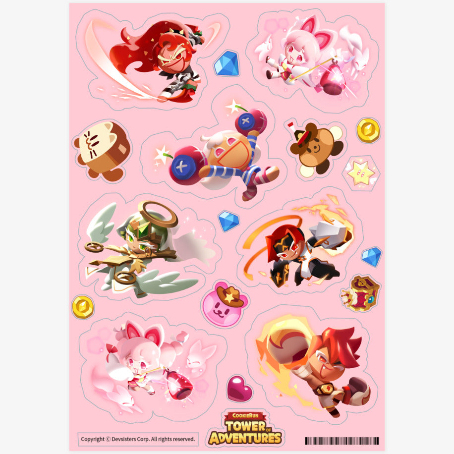 Cookie Run : Tower of Adventure - Fire Attribute Cookie Sticker Set - Marpple Shop - Sticker - Harumio