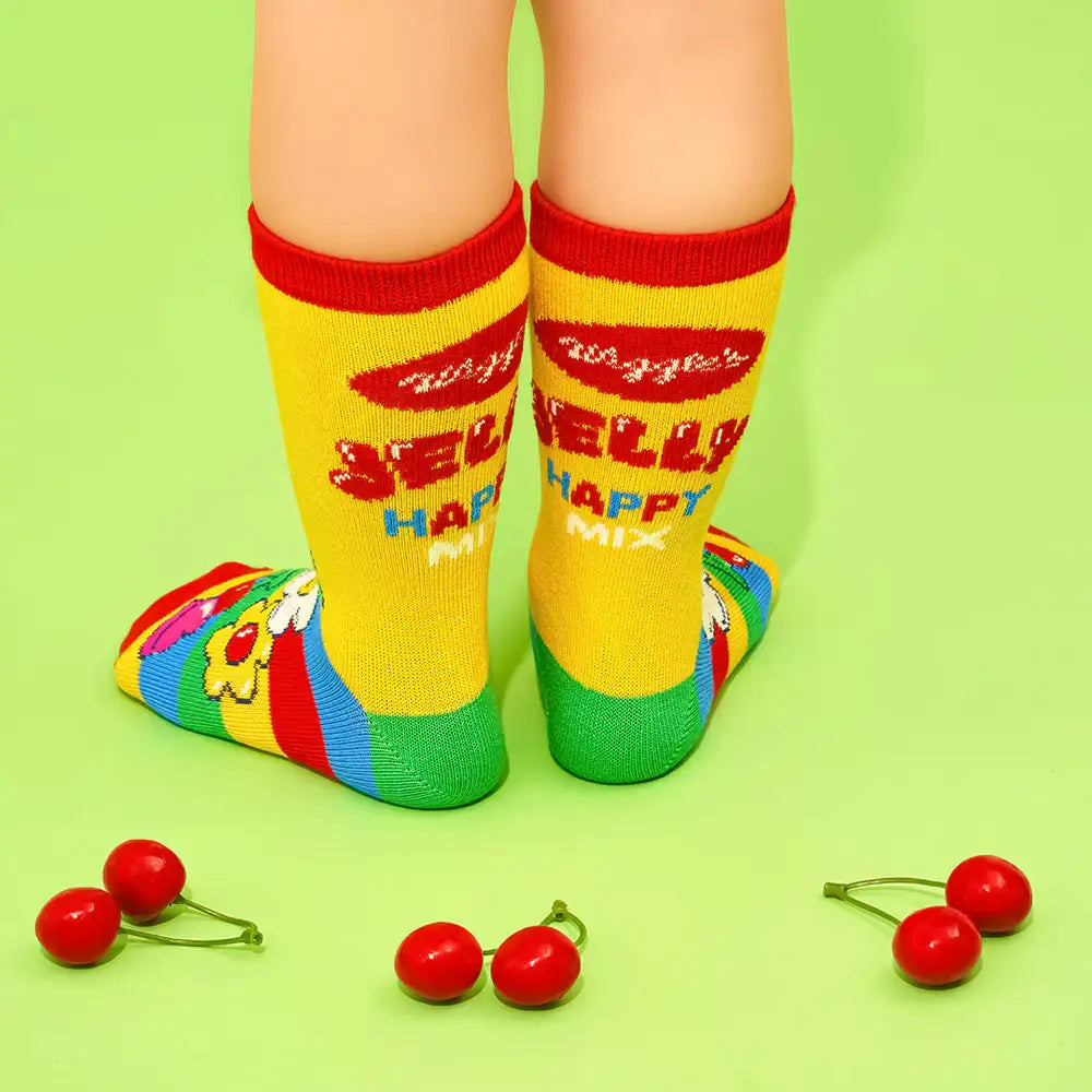 Wiggle Wiggle - Smile We Love Pattern Socks 3-Piece Set (Kids) - Wiggle Wiggle - Socks - Harumio