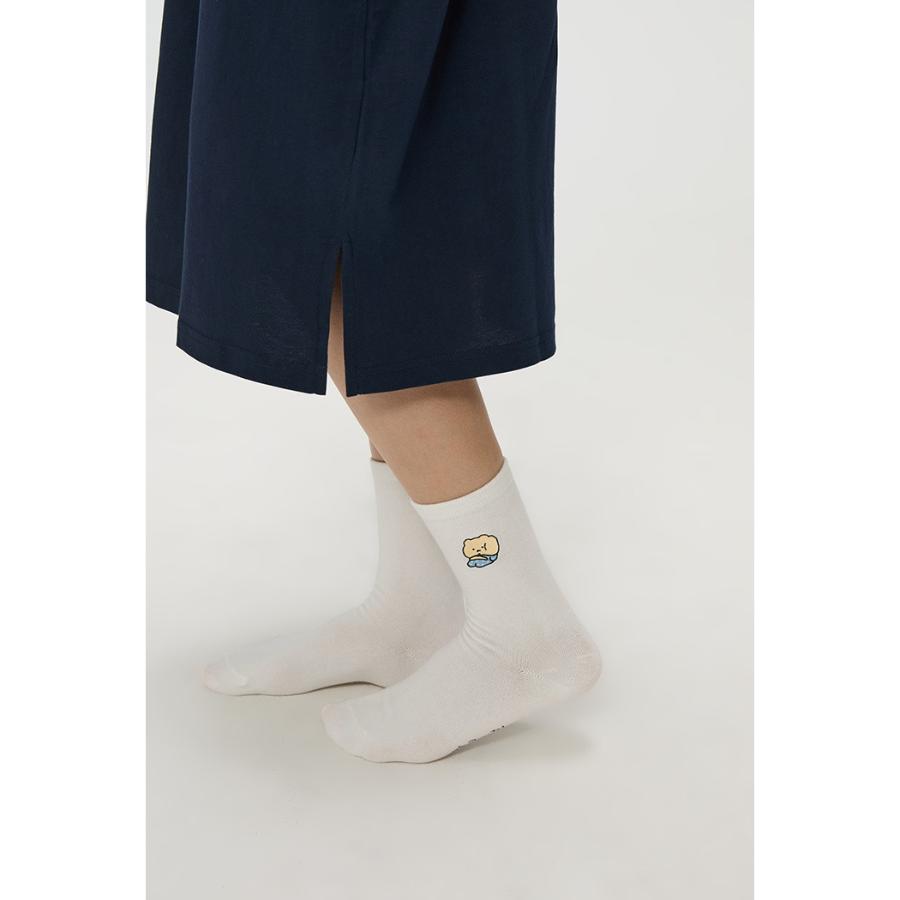 SPAO x Manggeureojin Gom - Buangdan Socks (White)