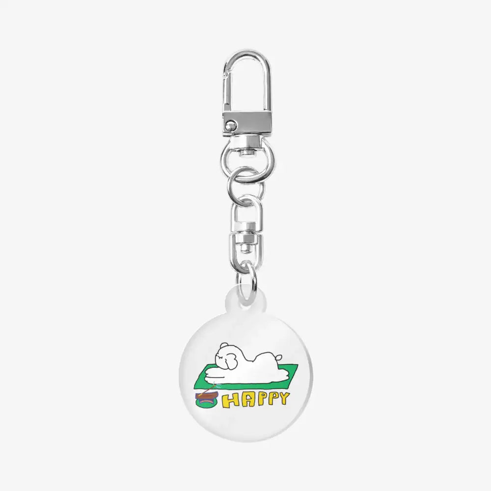 Jimin Kiki - Joyful Yoga Round Keyring - Marpple Shop - Keyring - Harumio