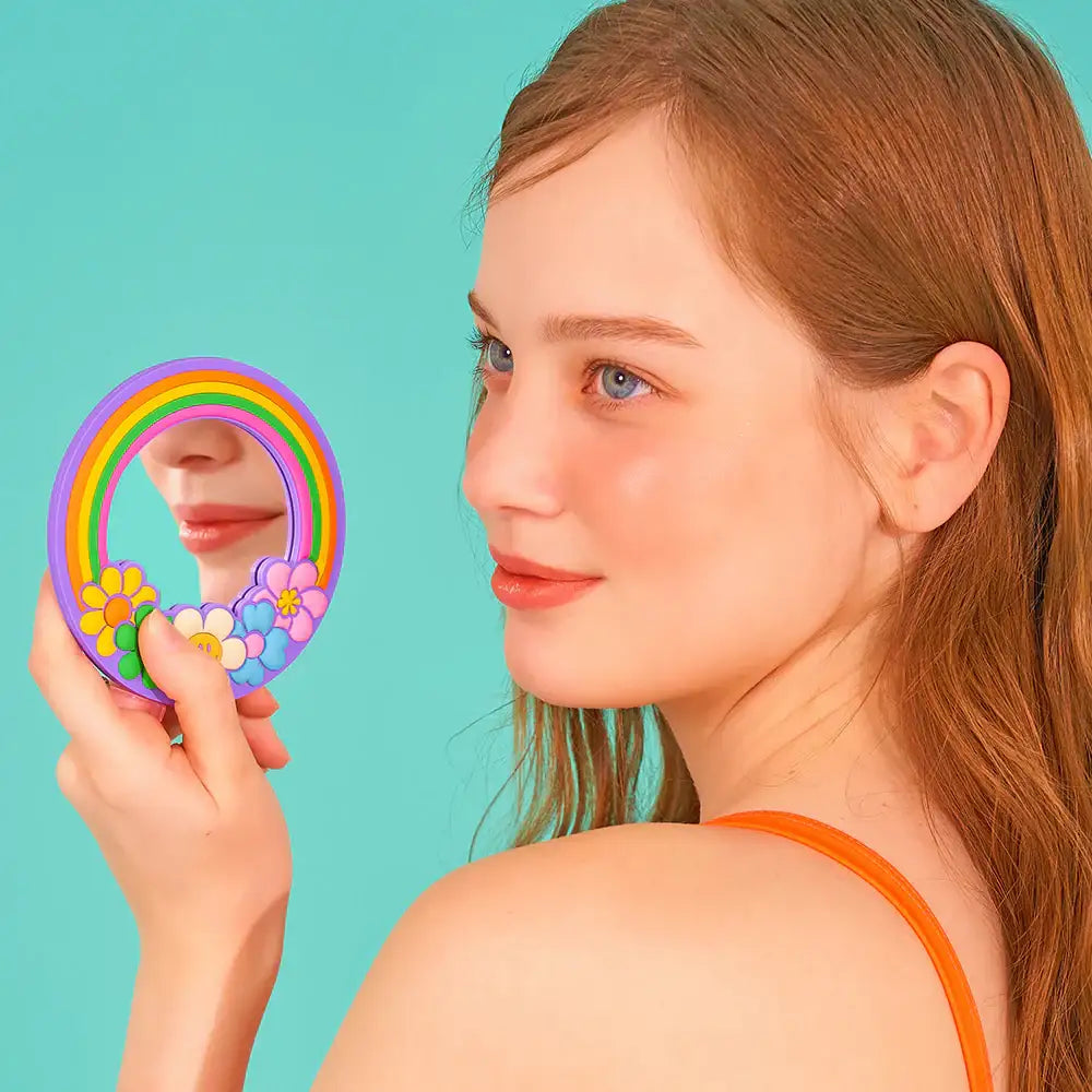 Wiggle Wiggle - Cotton Flower Round Hand Mirror - Wiggle Wiggle - Hand Mirror - Harumio