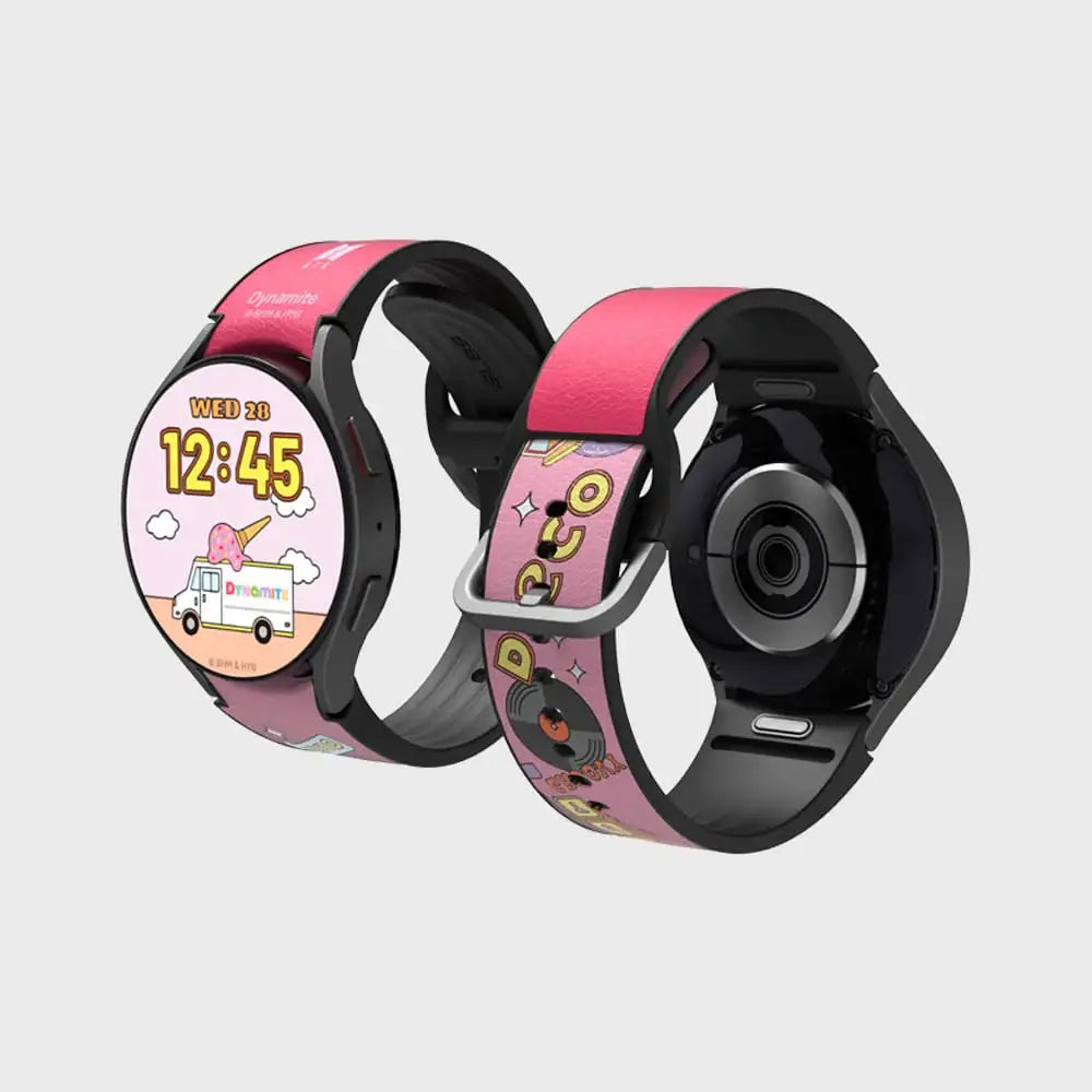 SLBS - BTS Dynamite Music Theme Hybrid Watch Strap (Galaxy Watch6) - SLBS - Home & Living, Accessories - Harumio