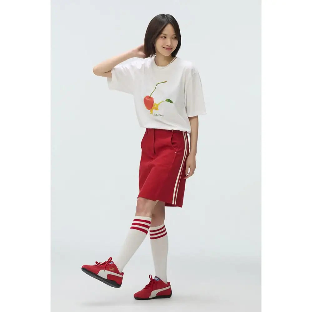 SPAO x PIKMIN - Mix Cherry Short Sleeve T-Shirt - SPAO - T-Shirt - Harumio