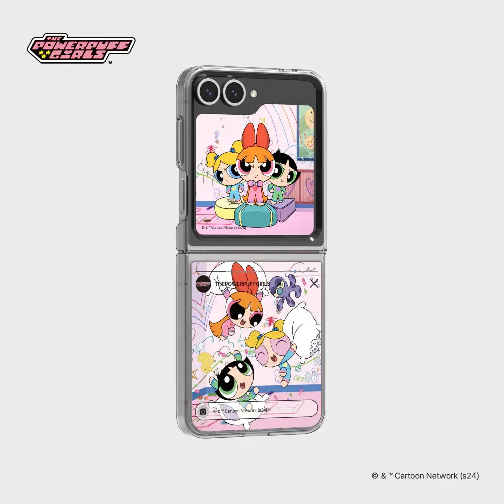 SLBS - Powerpuff Girls Flip Suit Card (Galaxy Z Flip6) - SLBS - flip suit card - Harumio