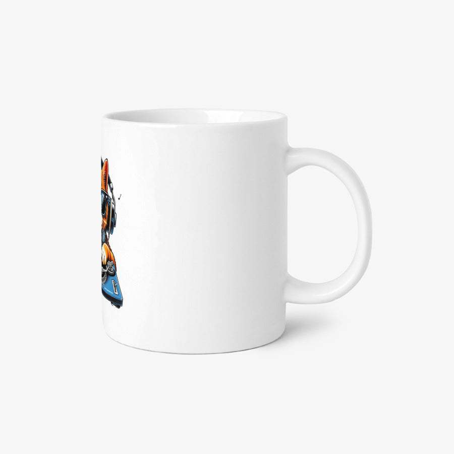 Egg Cartop - Music Listening Cat 64 Basic Mug - Marpple Shop - Mug - Harumio