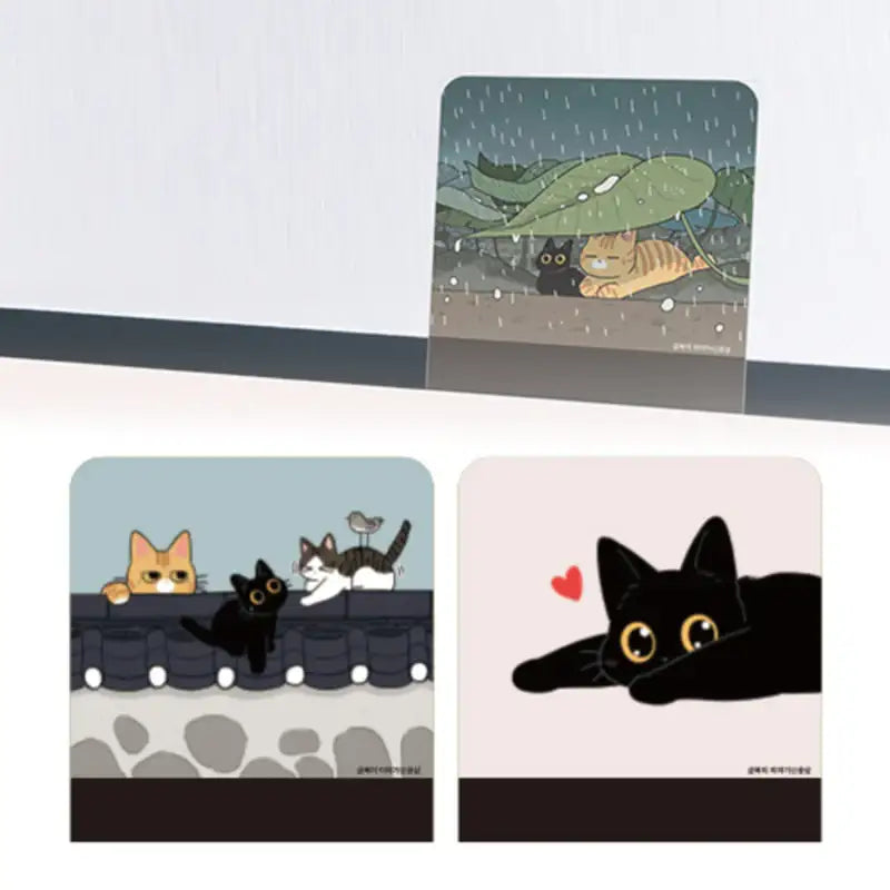 The Tale of Goldiluck, the Black Kitten - Acrylic Memo Board (Horizontal) - Webtoon Shop - Monitor Memo Boards - Harumio