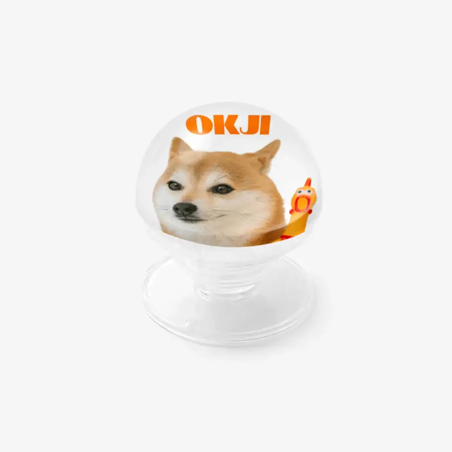 Okjine - Mr Koko Toy Transparent Phone Grip - Marpple Shop - Phone Grip - Harumio