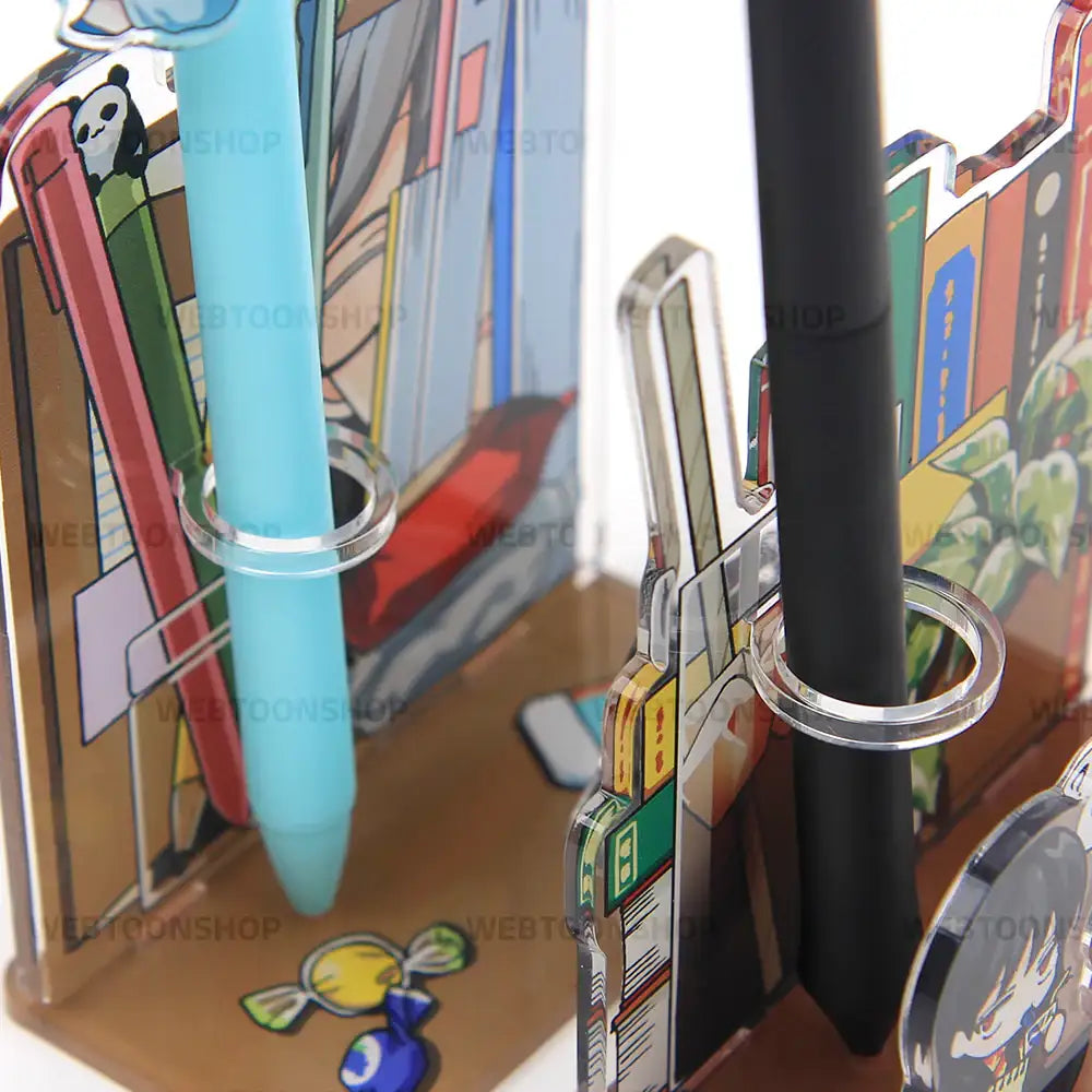 I Don't Want This Kind Of Hero - Acrylic Pen & Memo Holder - Webtoon Shop - Acrylic Keyring - Harumio