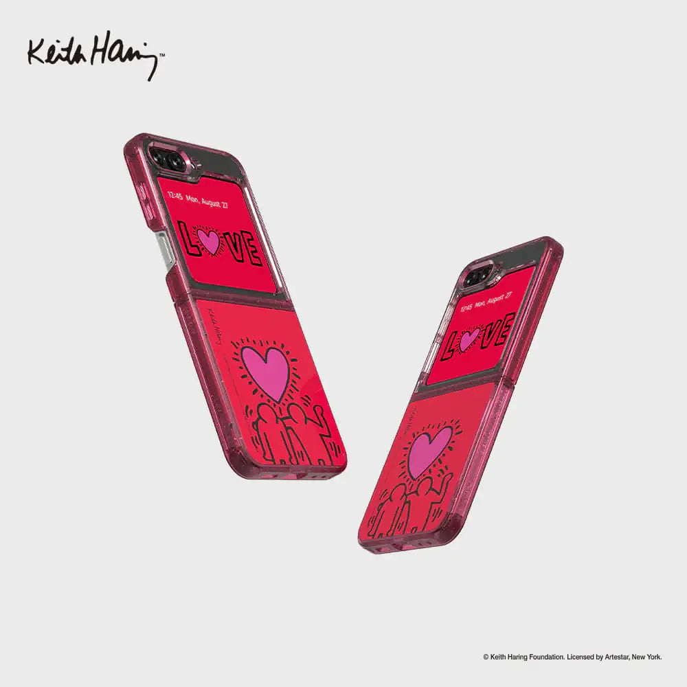 SLBS - Keith Haring Love Eco Lens Case (Galaxy Z Flip5) - SLBS - Home & Living, Accessories - Harumio