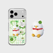 BEBE!Ori x SLBS - Bebe the Ori Lucky Bebe Check Clear Magnet Case 2-Piece Set (iPhone 17 Series)