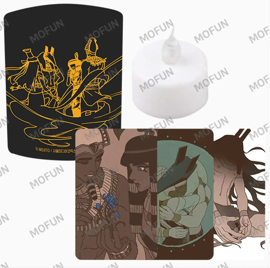 Ennead - 'Family Records' Wall Art Candle - Mofun - Glass Cup - Harumio