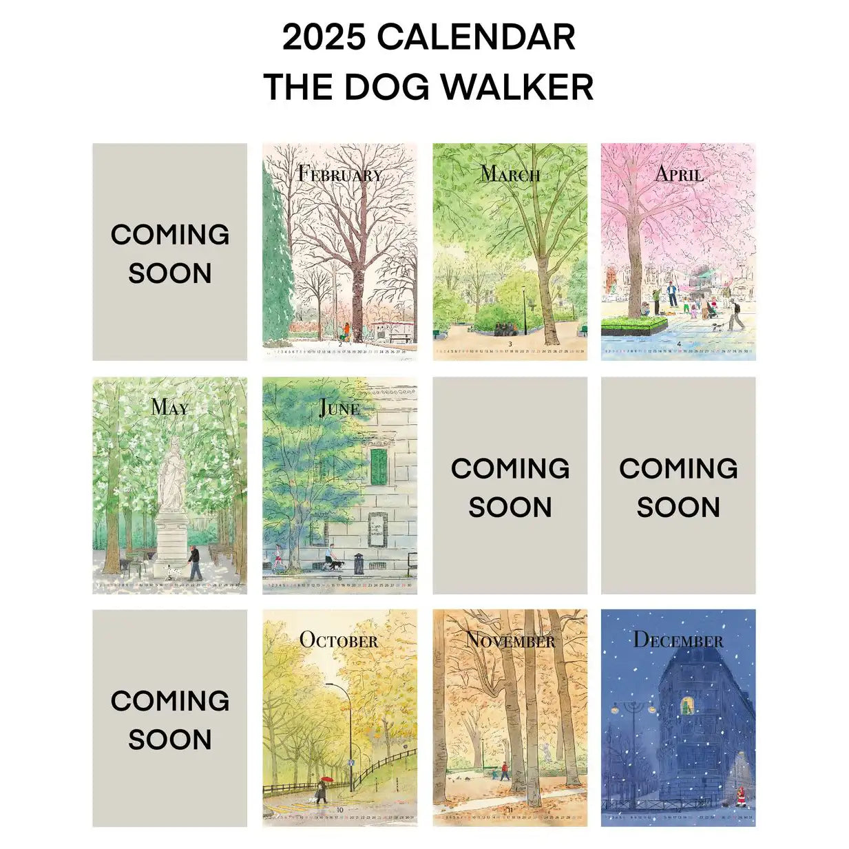 Lio - Dog Walker 2025 Calendar (tumblbug) - Lio - Calendar - Harumio