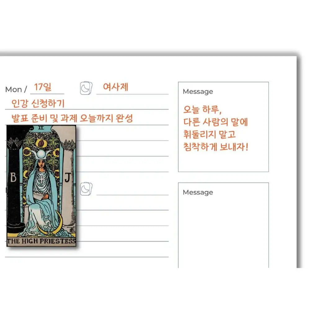 Tarot Myo Myo - Daily Magic Colorful Tarot Diary (tumblbug) - Tarot Myo Myo - Diary - Harumio