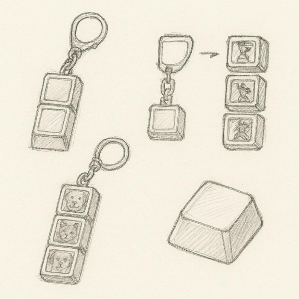 Clickwrap - DIY The World's Only Keycap Keyring (tumblbug)