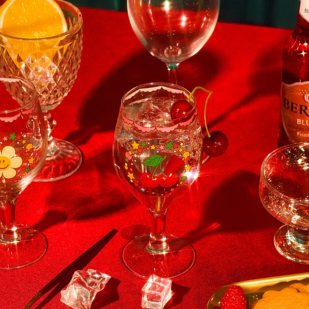 Wiggle Wiggle - Cherry and Bear Goblet Cup Set - Wiggle Wiggle - Home & Living, Accessories - Harumio