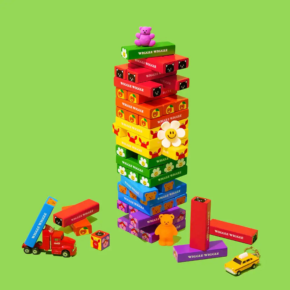 Wiggle Wiggle - Wiggle Friends Wood Block Set - Wiggle Wiggle - Wood Blocks - Harumio