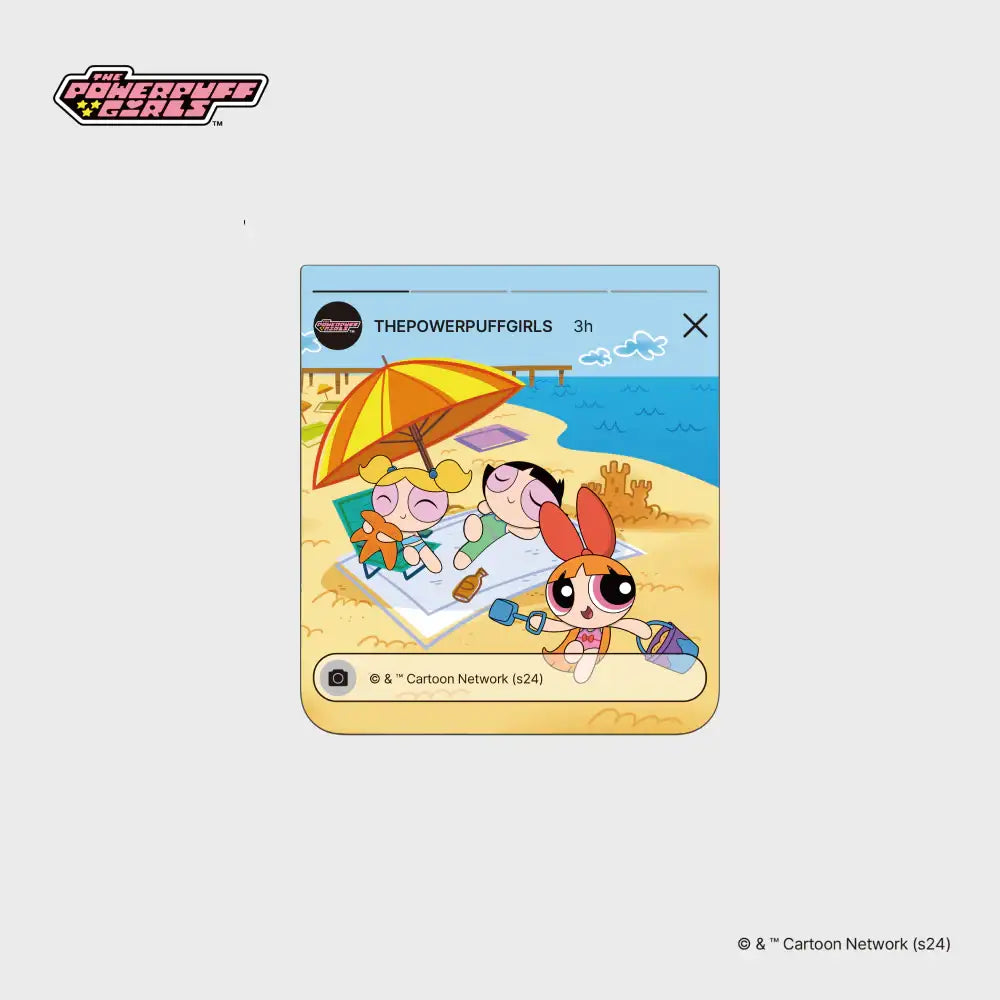 SLBS - Powerpuff Girls Flip Suit Card (Galaxy Z Flip6) - SLBS - flip suit card - Harumio