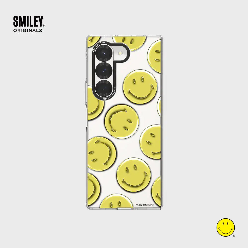 SLBS - Smiley Yellow Slim Impression Case (Galaxy Z Fold6) - SLBS - Phone Case - Harumio
