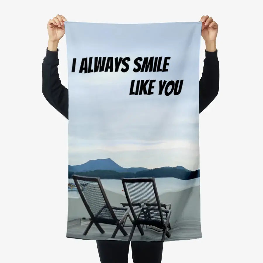 Laist - I Always Smile Fabric Poster - Marpple Shop - Fabric Poster - Harumio